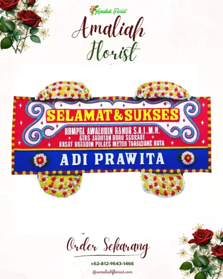 Papan Bunga Ucapan Selamat Luau Jawuk