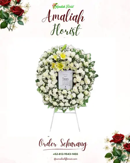 Krans Bunga Duka Luau Jawuk