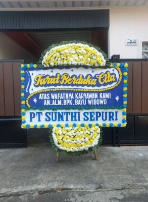 Papan Bunga Duka di Luau Jawuk